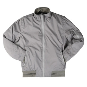 Mens Casual Bomber <b>Jacket</b> Solid Color Zipper <b>Pilot</b> Style Flight <b>Jacket</b> with Pockets - Product Image 3