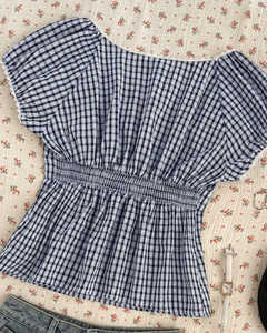 Camisetas de Manga Corta con Mangas Abullonadas de Seda/Algodón para Mujer, a la Moda y de Venta al Por Mayor, y Top Corto Sexy para Dama - Product Image 2