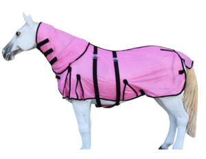 U Shape Horse Rug Solid Color Polyester Fabric No Filling Double Front Chest Closures Medium Tail Flap Outdoor Training Use - Product Image 1