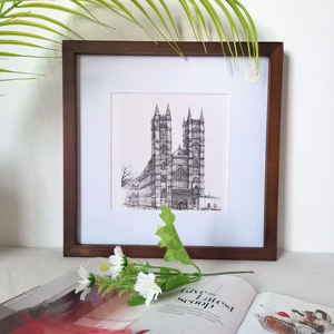 Factory Direct A1 Unfinished Solid <b>Black</b> MDF Eco-Friendly Durable Customizable Sizes Creative Oak Wood Nature Picture <b>Frame</b> - Product Image 4