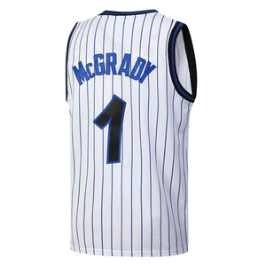 Maillot de basket Rexfit Sports unisexe sans manches en mesh, numéro 1 Grady, jaune rayé, broderie antibactérienne, coupe classique - Product Image 2