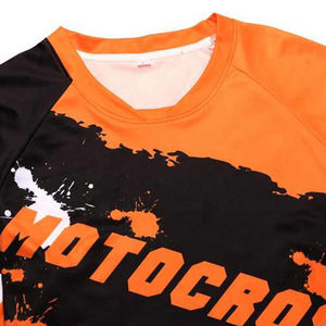 เสื้อเจอร์ซีย์โมโตครอสแบบสั่งทำพิเศษ พิมพ์ลายด้วยความร้อน ผ้าสแปนเด็กซ์/คอตตอนตาข่าย แขนยาว เหมาะสำหรับฤดูร้อน สำหรับปั่นจักรยาน แบบสั่งทำสำหรับผู้ชาย - Product Image 3