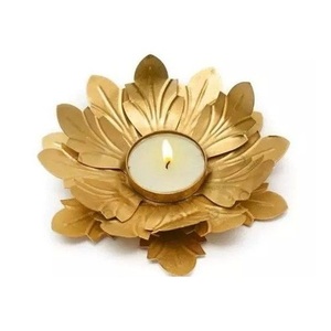 <b>Large</b> Brass Urli Decorative Centerpiece Bowl for Traditional Home Styling Floating Floral Displays and <b>Candle</b> Decor - Product Image 1