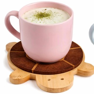 Sous-verre en bois en forme de tortue pour la protection de la table, design animal élégant, peut être utilisé sous les bougies ou comme petits objets décoratifs - Product Image 5