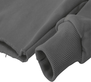 Sudadera con Capucha Azul Marino para Mujer, de Forro Polar, Manga Larga, Corta, con Estampado Geométrico, Antiencogimiento, Transpirable, de Poliéster, Informal - Product Image 2