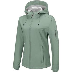 Chaqueta Softshell Impermeable Personalizada para Mujer, Cortavientos, Forro Polar, Capucha, Impermeable, para Senderismo, Camping, Táctica - Product Image 1