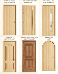 Pima Waterproof Melamine Board Modern Design Interior Wooden Door Slab with <b>Frame</b> 3-Year Warranty for Hotel Residential Projects - Product Image 4