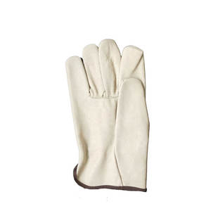 Guantes de Seguridad de Cuero Resistentes para Trabajo Pesado con Superficie de Agarre Fuerte y Construcción Duradera para Trabajos de Fábrica - Product Image 2