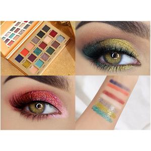 Paleta de sombras de ojos, <span class=keywords><strong>18</strong></span> colores, resistente al agua, Etiqueta Privada, venta al por mayor - Product Image 2