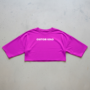 Pakistan Manufacturer Breathable Women <b>Crop</b> <b>Tops</b> Latest Design Sleeves Women <b>Crop</b> <b>Top</b> T Shirts Quick Dry - Product Image 6