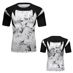 Men Long Sleeve Sun Protection Clothes Compression Boxing Jersey Quick Dry Muscular T <b>Shirt</b> For Men High Quality Custom Logo - Product Image 3