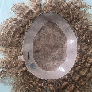 ทูเป้ผมแท้แบบหยิกสไตล์อินเดียสำหรับผู้ชาย ฐานโมโน Prothes-TAZ HAIR BANGLADESH - Product Image 6