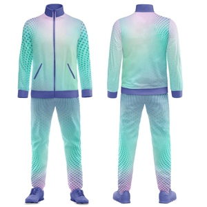 Sublimation Printed OEM Tracksuit Set High Performance <b>Custom</b> Sportswear Apparel With Team Logo Design For Training Purpose Wear - Product Image 1