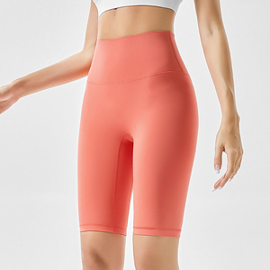 Shorts de Yoga para Mujer de Alta Elasticidad, Diseño Personalizado, Logotipo Urbano, Cuadros, Elásticos en 4 Direcciones, Transpirables, Ligeros, Ajuste Ceñido - Product Image 2