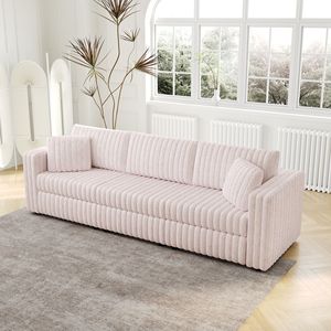Divano Modulare Rosa Chiaro 106.3 per 3 Persone, Altamente Confortevole con Design Distintivo per Camera da Letto e Soggiorno - Product Image 4