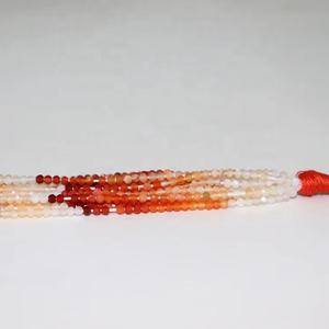 Ópalo de fuego natural mexicano, cuentas Rondelle facetadas, Ópalo de fuego cortado a máquina para la fabricación de joyas - Product Image 1