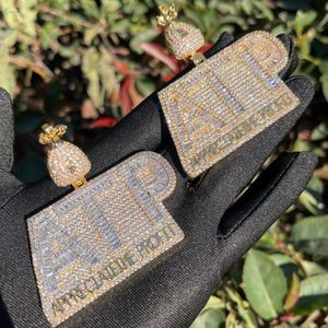 ATP Appreciate The Profit Iced Out Lab Grown Diamond Personalized Mens Necklace Baguette Cut Rapper Style <b>Hip</b> Hop Pendant - Product Image 2