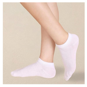 Chaussettes blanches unies respirantes en tricot pour adultes, épaisseur standard, pour le yoga, le basketball, le football - Product Image 6