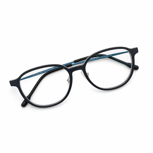 Lunettes photochromiques anti-lumière bleue UV420, monture ronde intégrale en plastique léger, mode personnalisée, RX OEM ODM - Product Image 1