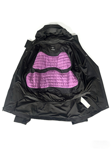 Chaqueta de Esquí Negra con Capucha para Hombre, de Alta Calidad, Estilo Deportivo, Color Sólido, Ropa Térmica, Material de Poliéster - Product Image 2
