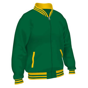 Chaqueta Varsity de Lana para Hombre, Cálida para Invierno, Acolchada, Estilo Béisbol, con Patrones de Camuflaje y Dibujos Animados, Personalizable - Product Image 3