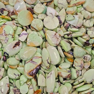Lot de cabochons en chrysoprase citron naturel, vente en gros de pierres précieuses en chrysoprase pour la création de bijoux - Product Image 4