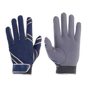 Red <b>White</b> Leather Batting Gloves Full Finger Baseball Pitcher Training Right-Handed Non-Slip Adjustable Wrist Adult All Sports - Product Image 1