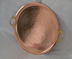 Platos Redondos de Cobre al por Mayor - Color y Diseño Personalizados, Duraderos para Bodas, Fiestas, Hogares y Hoteles - Product Image 1