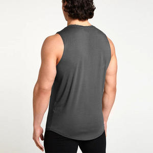เสื้อกล้ามผู้ชาย คอกลม สีพื้น ผ้าถัก ระบายอากาศได้ดี ผ้าฝ้าย สวมใส่สบาย - Product Image 4