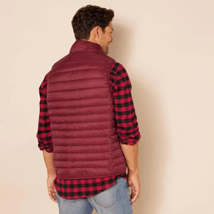 Gilet matelassé léger et réversible pour homme, respirant, avec logo personnalisable, style décontracté d'hiver, vêtements d'extérieur, style streetwear - Product Image 3