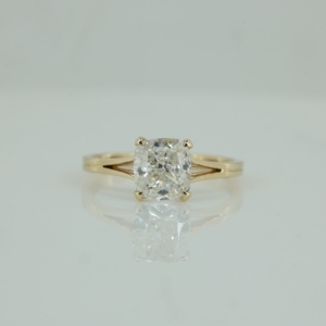 925 Sterling Silver GRA VVS Moissanite Toi Et Moi Ring Mossonite Diamond Engagement Ring Women - Product Image 1