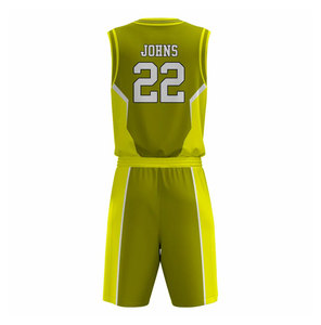 Ensemble d'uniformes de basketball personnalisés 100% polyester, anti-humidité, col en V, sans manches, impression sublimée du nom de l'équipe, adulte unisexe - Product Image 2
