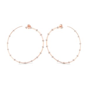 Pendientes de Aro de Moissanita con Certificación GRA de Oro de 14K, Precio de Fábrica REYES, Personalización OEM ODM, Joyería Fina para Mujer - Product Image 2