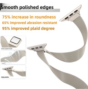 Cinturino MARGE PLUS Slim Milanese Loop Compatibile per Orologi da Donna 38-46mm, Cinturino Magnetico in Acciaio Inossidabile per IWatch - Product Image 6