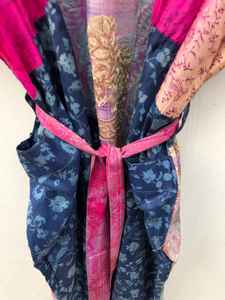 Kimono de Seda con Diseño Bohemio Vibrante y Elegante, Perfecto para la Temporada de Verano, Abierto por Delante, para Mujer, Traje de Playa - Product Image 5