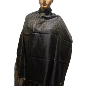 Écharpe en soie double face écologique 100% pure soie, écharpe personnalisée pour la mode du printemps, réversible, légère, soie de luxe - Product Image 1