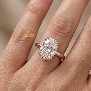 Luxury Cushion Cut Engagement <b>Ring</b> in 18K Gold Elegant Solitaire <b>Statement</b> <b>Ring</b> for Women - Product Image 1