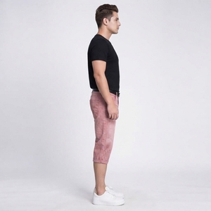 Shorts en jean personnalisés pour hommes, longueur genou, bleu, style Bermuda, vêtements décontractés d'été, fabricant en gros - Product Image 3