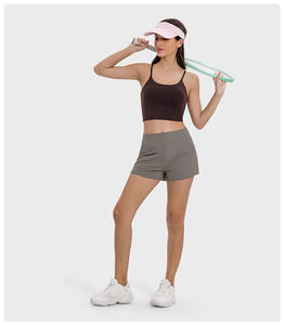 Pantalones Cortos de Yoga para Mujer, Diseño Nuevo, Acanalados, Levanta Glúteos, Cintura Alta, para Gimnasio y Entrenamiento Deportivo - Product Image 3