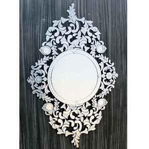 Miroir mural décoratif vénitien orné |   Miroir d'appoint vintage baroque de luxe |   Miroir de style antique |   Décoration d'intérieur moderne - Product Image 1