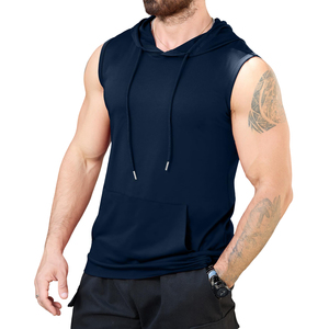 Camiseta sin Mangas Personalizada para Hombre, de Alta Calidad, para Gimnasio, Entrenamiento, Fitness, Estilo Urbano, Tallas Grandes, 100% Algodón Poliéster, MOQ Bajo - Product Image 1
