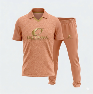 เสื้อคริกเก็ตแขนสั้นคอวี ระบายอากาศ แห้งเร็ว ต้านเชื้อแบคทีเรีย ผลิตจากโพลีเอสเตอร์ 100% พร้อมโลโก้ด้านหน้าแบบพิมพ์ด้วยความร้อน - Product Image 6