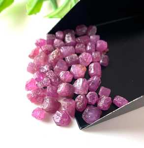 Natural Ruby Rough Gemstone Pink Corundum <b>Crystal</b> <b>Raw</b> July Birthstone Untreated Stone Jewelry Making Wholesale Bulk - Product Image 5