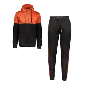 Ensemble de survêtement unisexe avec fermeture éclair pour la course, le sport, la gym, l'entraînement, l'école, les joggers et les équipes sportives - Product Image 1