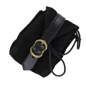 Bolsa de Cinturón Medieval Hecha a Mano, Personalizable, Pequeña, de Cuero de Ante, con Correa de Nudo y Hebilla de Latón, Venta al Por Mayor - Product Image 3