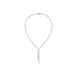 Aarinya - Pendientes de Diamantes Cultivados en Laboratorio, Modernos, de Oro, con Certificado IGI, Lujosos, Asimétricos, con Doble Borla, para Mujer, Regalo de Boda, Aniversario - Product Image 1