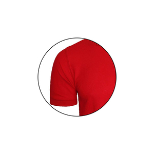 Polo de Manga Corta para Hombre, Color Rojo Sólido, Ropa Casual, 100% Algodón, Tejido de Punto Piqué - Product Image 3