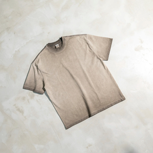 T-shirt vintage délavé à l'acide, design de logo personnalisé, en coton, pour homme, vierge, avec logo imprimé, t-shirt épais vintage délavé à l'acide pour homme - Product Image 1