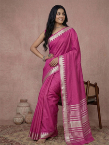 Sari de Algodón Elegante Dhwaja Export con Blusa para Fiestas, Longitud Regular, para Todas las Temporadas - Product Image 6
