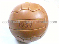 Ballons de football en cuir antique rétro vintage de haute qualité, légers et personnalisables, avec gants de boxe
